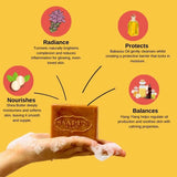 Saabuni Turmeric Soap Bar 90g, UK version