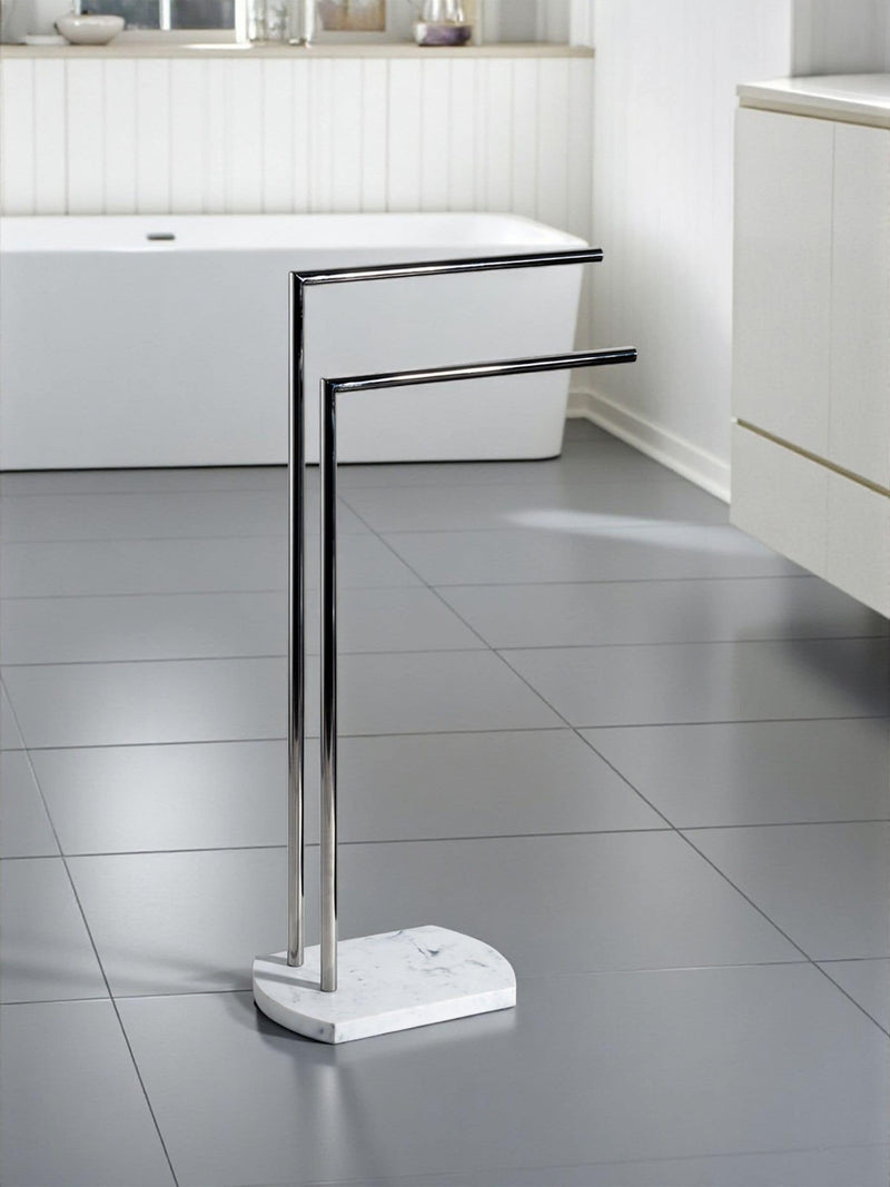 Showerdrape Grey Octavia Freestanding Bathroom Towel Stand 82cm