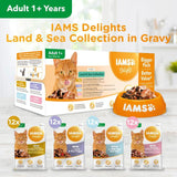 Iams Delights Adult Land & Sea Collection in Gravy Multipack   48 x 85g GOODS M&S   