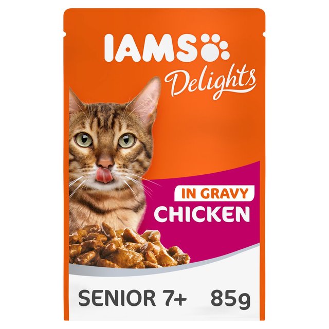 Iams Delights Senior Chicken in Gravy Pouch   85g GOODS M&S   