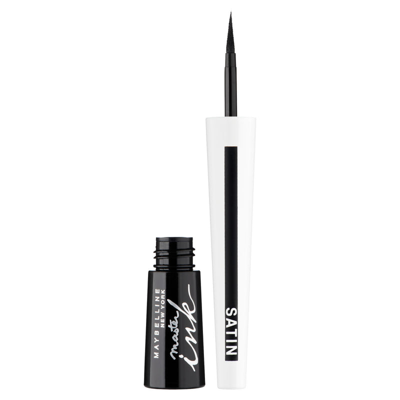 Maybelline Master Ink Satin Eye Liner in black, imported from the UK