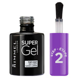 Rimmel London Super Gel Top Coat No Light 12ml, imported from the UK