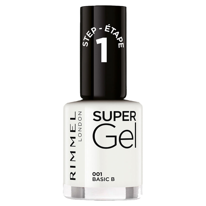Rimmel London Super Gel nail polish 001 Basic B 12ml - British product