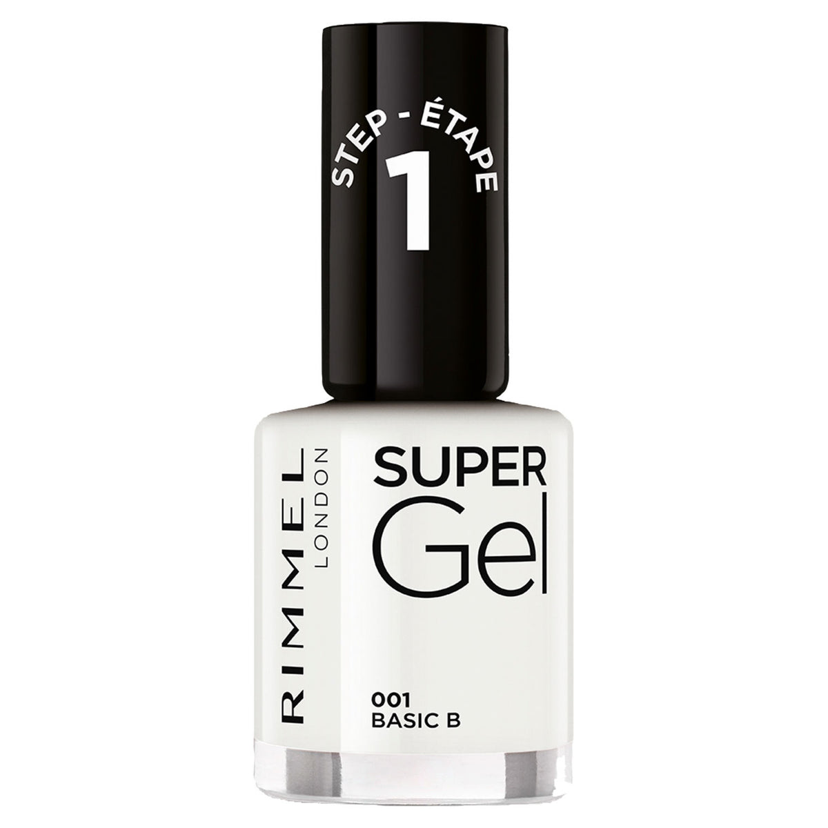 Rimmel London Super Gel nail polish 001 Basic B 12ml - British product