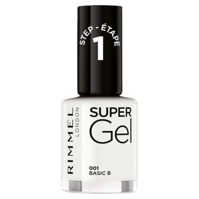 Rimmel London Super Gel nail polish 001 Basic B 12ml - British product