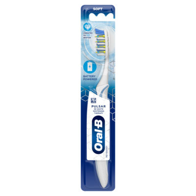 Oral-B Pulsar 3D White Whitening Therapy Toothbrush With Battery Power