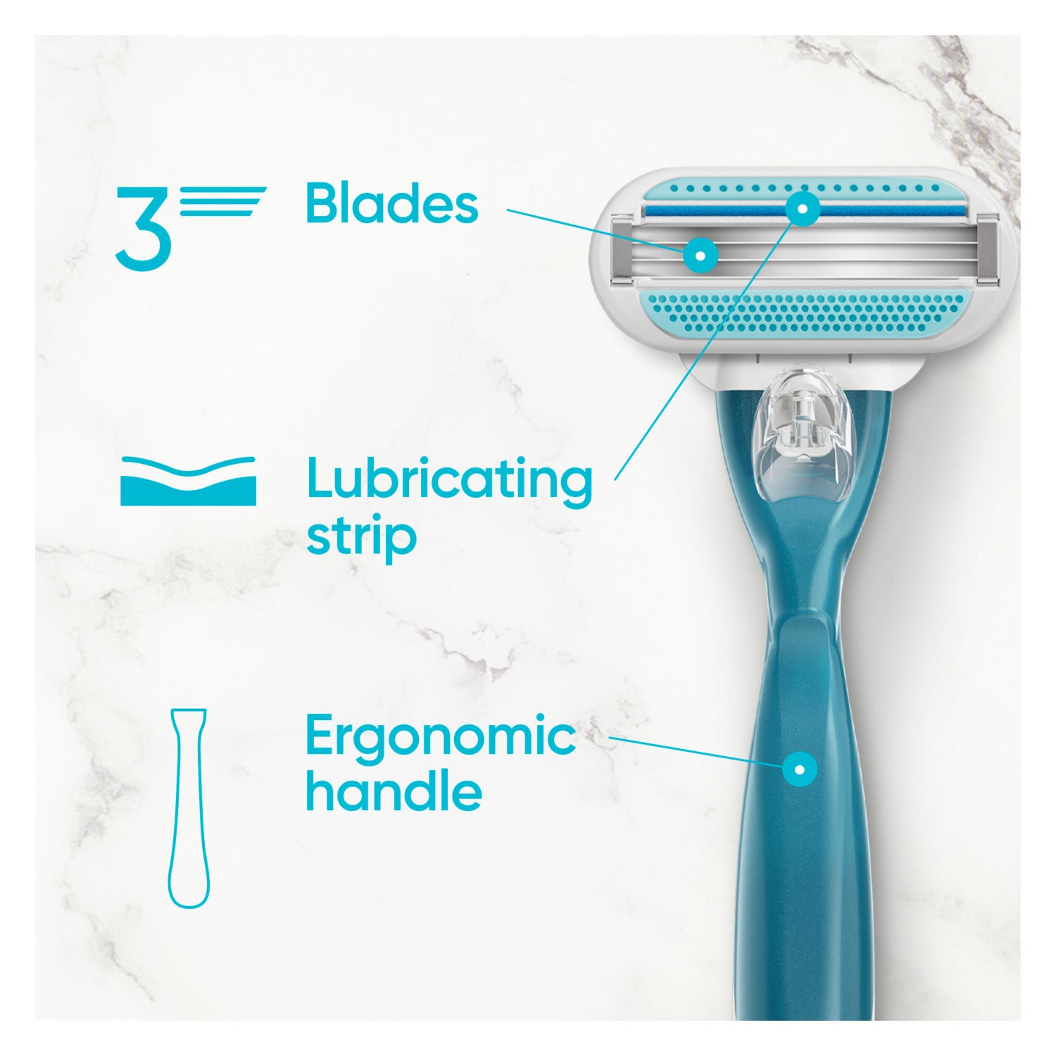 Venus smooth razor blade refills x 4 (British brand)
