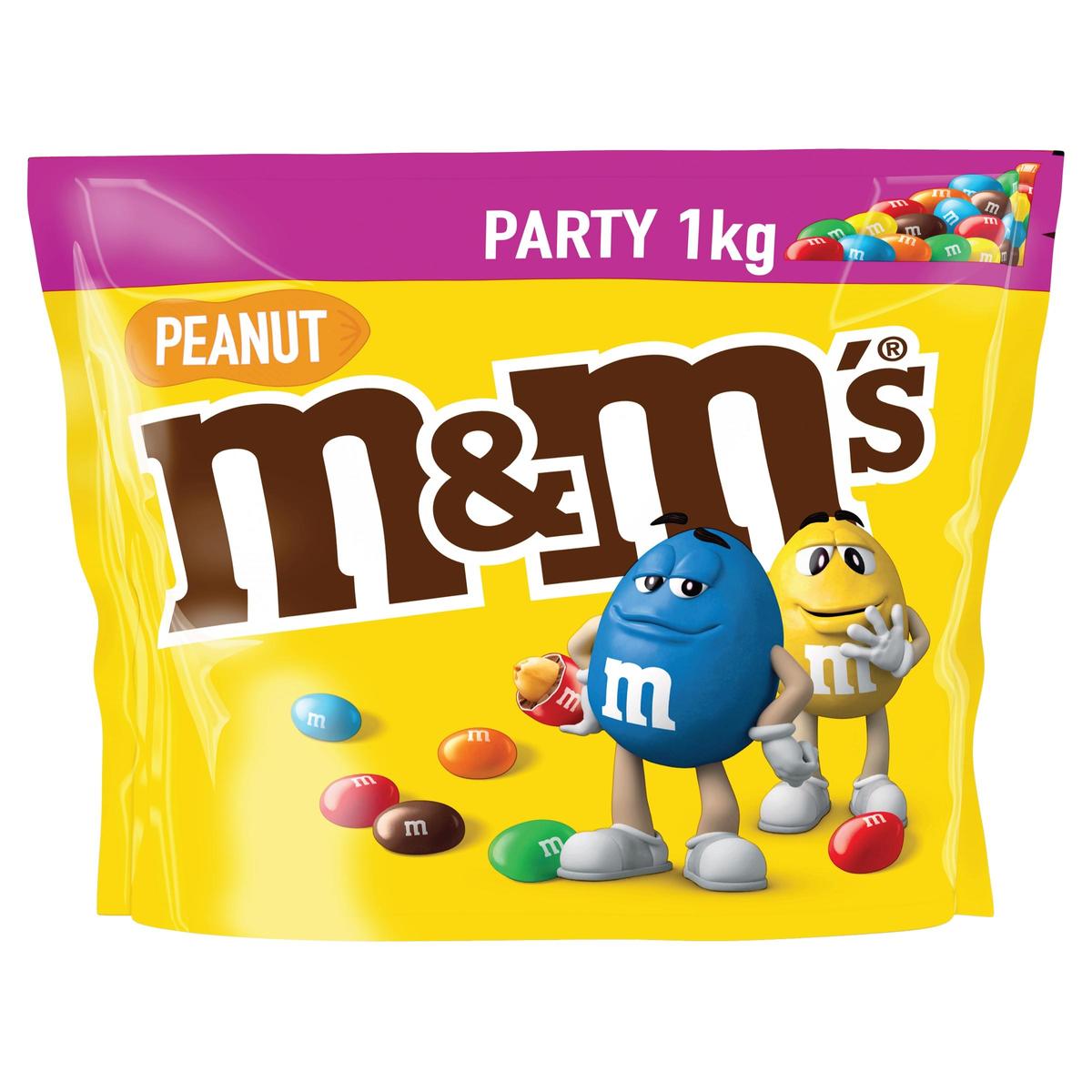 M&M milk chocolate peanuts 1kg, imported from the UK
