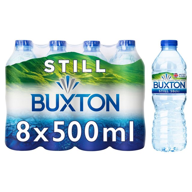 Buxton Still Natural Mineral Water   8 x 500ml GOODS M&S   