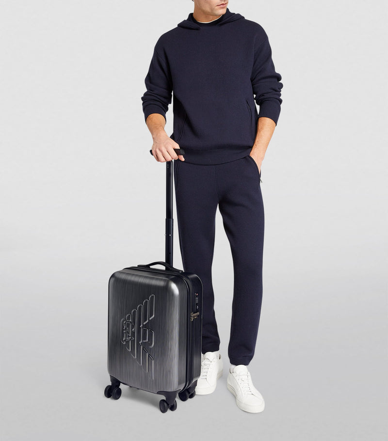 Emporio Armani logo cabin suitcase 56cm - British product