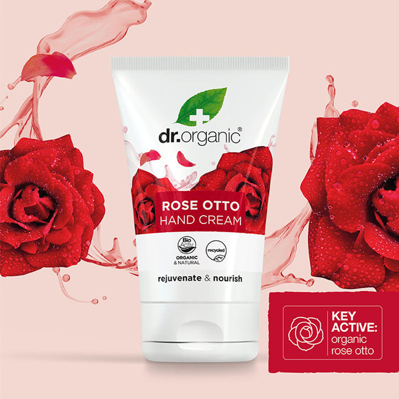 Dr Organic Rose Otto hand cream 125ml - British product