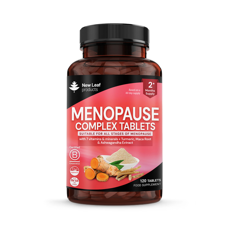 New Leaf Products Menopause Complex Tablets 120 tablets, imported from the UK