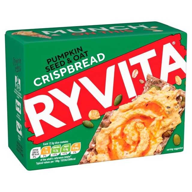 Ryvita Crispbread Pumpkin Seed & Oat Crackers   200g GOODS M&S   