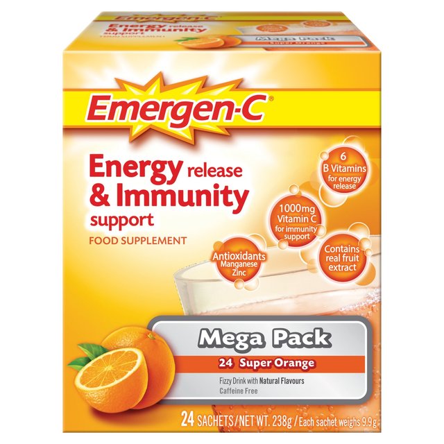 EMERGEN-C Multivitamin Energy & Immunity Vitamin C  Sachets 24   24 per pack GOODS M&S   