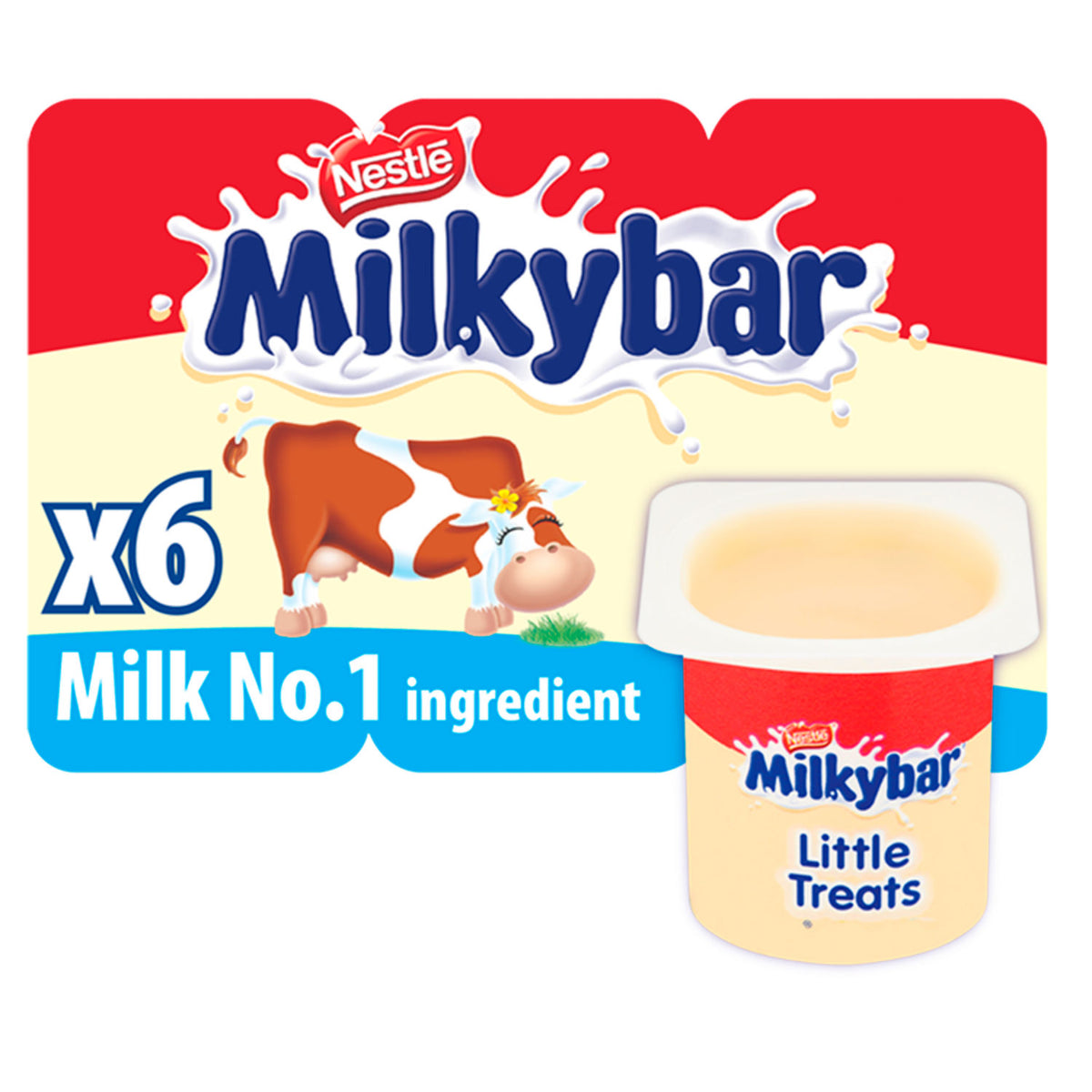 Milkybar Little Treats white chocolate dairy dessert 6x55g (British brand)