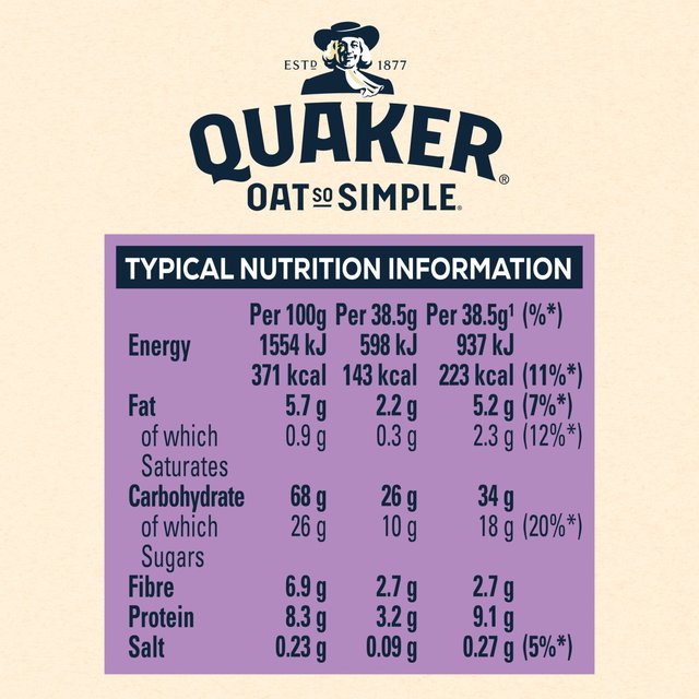 Quaker Oat So Simple Sultanas & Raisins Fruit Porridge Sachets Cereal   10 per pack GOODS M&S   