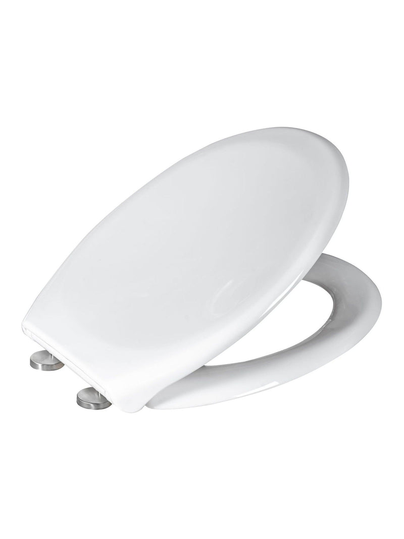 Showerdrape White Granada Soft Close One Button Release Toilet Seat