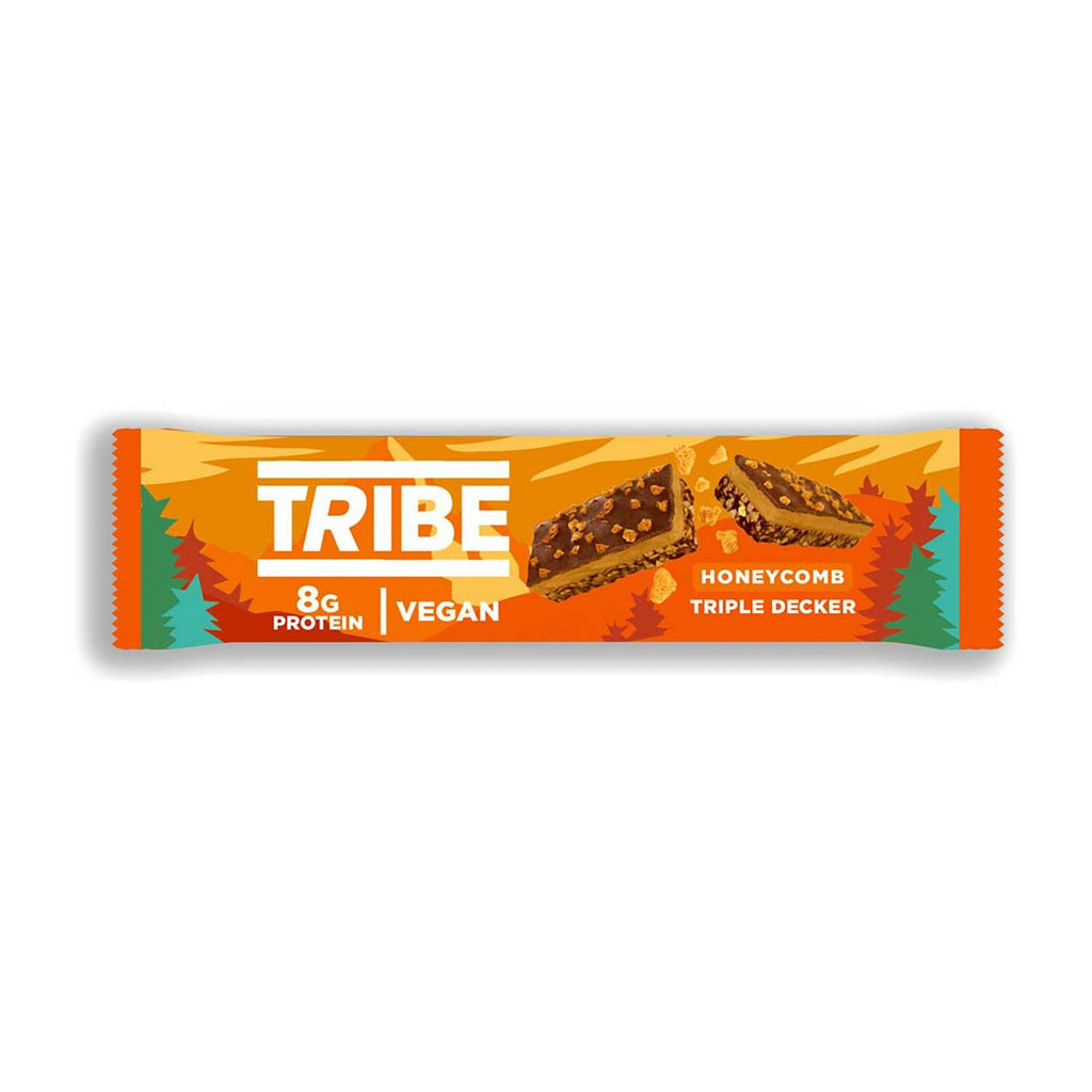 TRIBE Plant Protein Vegan Honeycomb Triple Decker Bar 40g