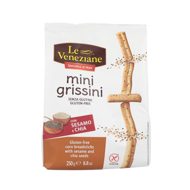 Le Veneziane Gluten Free Sesame & Chia Grissini Breadsticks   250g