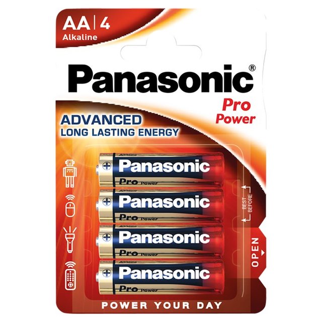 Panasonic Pro Power AA Batteries Alkaline   4 per pack GOODS M&S   