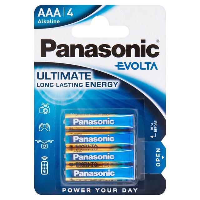 Panasonic Evolta AAA Batteries Alkaline   4 per pack GOODS M&S   