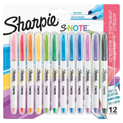 أقلام تحديد ملونة باستيل S-Note - مجموعة تحديد إبداعية من Sharpie من ASDA - اشترِ عبر الإنترنت من McGrocer