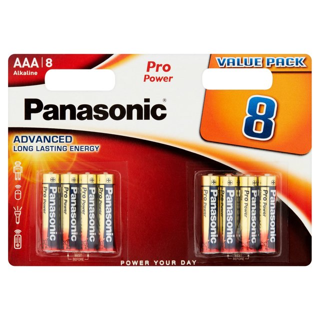 Panasonic Pro Power AAA Batteries Alkaline   8 per pack GOODS M&S   