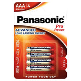 Panasonic Pro Power AAA Batteries Alkaline   4 per pack GOODS M&S   