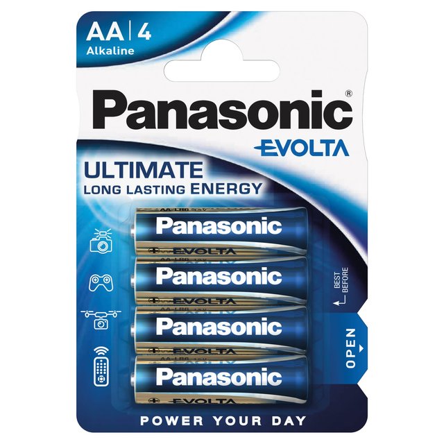 Panasonic Evolta AA Batteries Alkaline   4 per pack GOODS M&S   