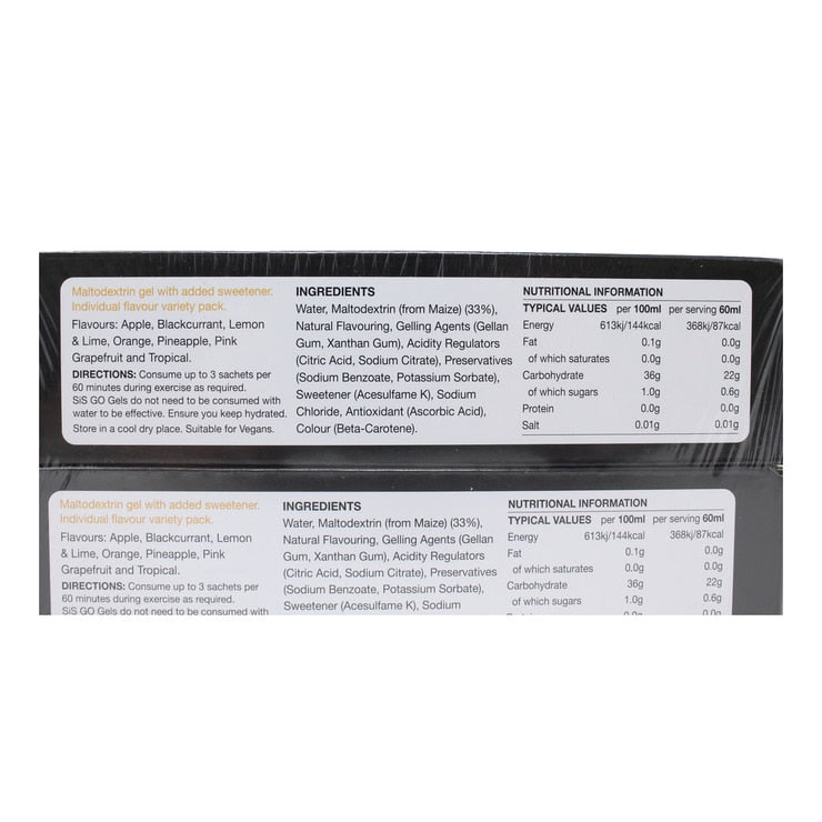 SiS Energy Gel Variety Pack 14 x 60ml (British brand)
