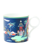 Wedgwood Wonderlust mug with oriental floral design (British brand)