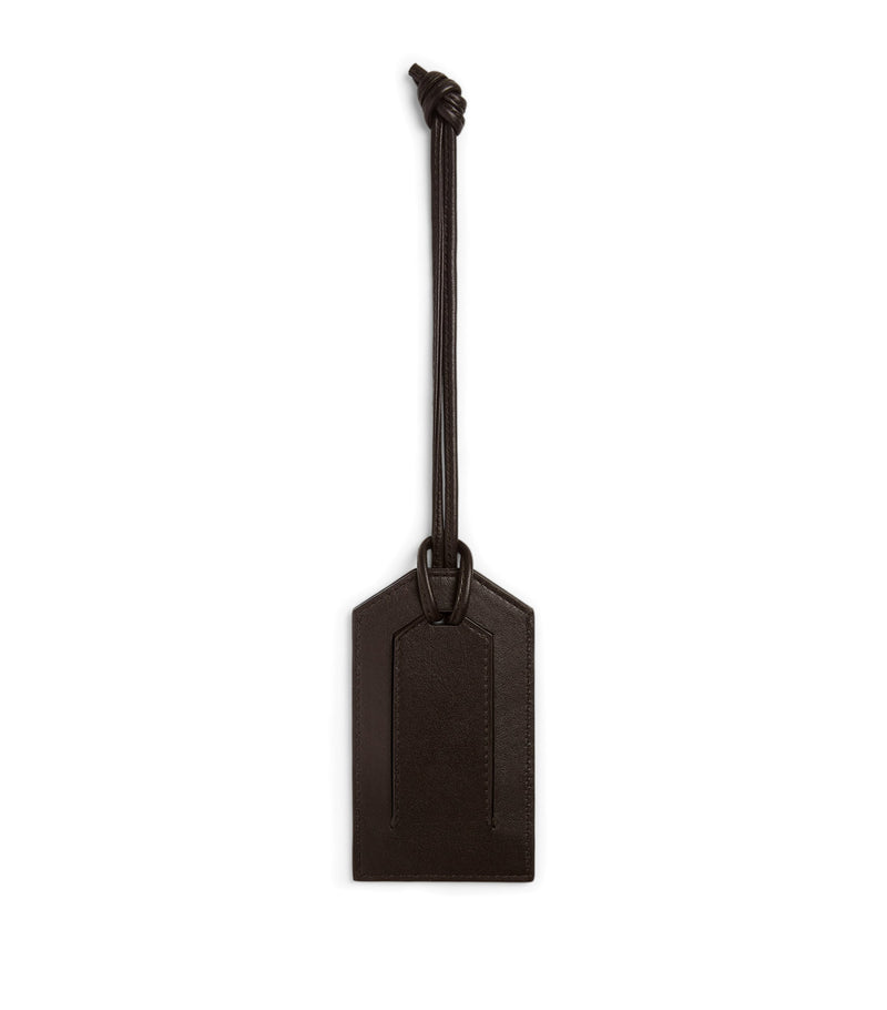Bottega Veneta leather Intrecciato luggage tag - British product