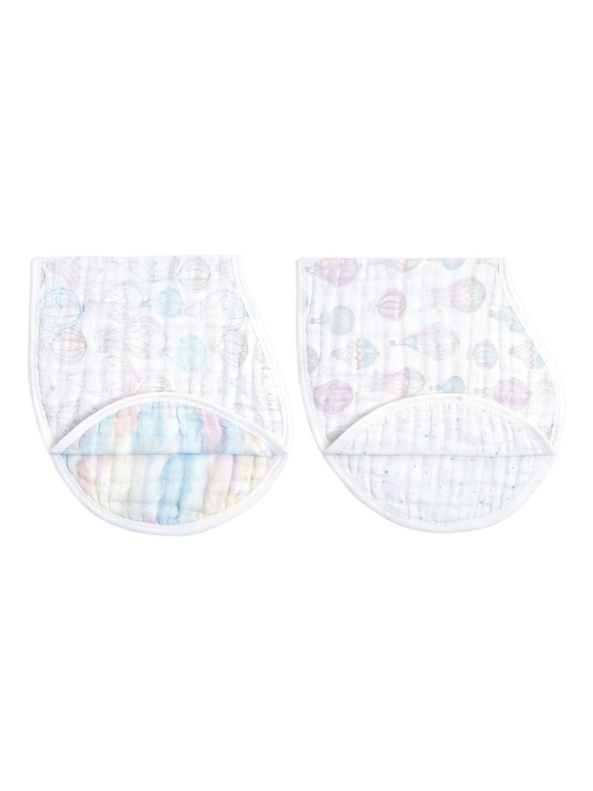 aden and anais cotton muslin bibs 2 pack, imported from the UK