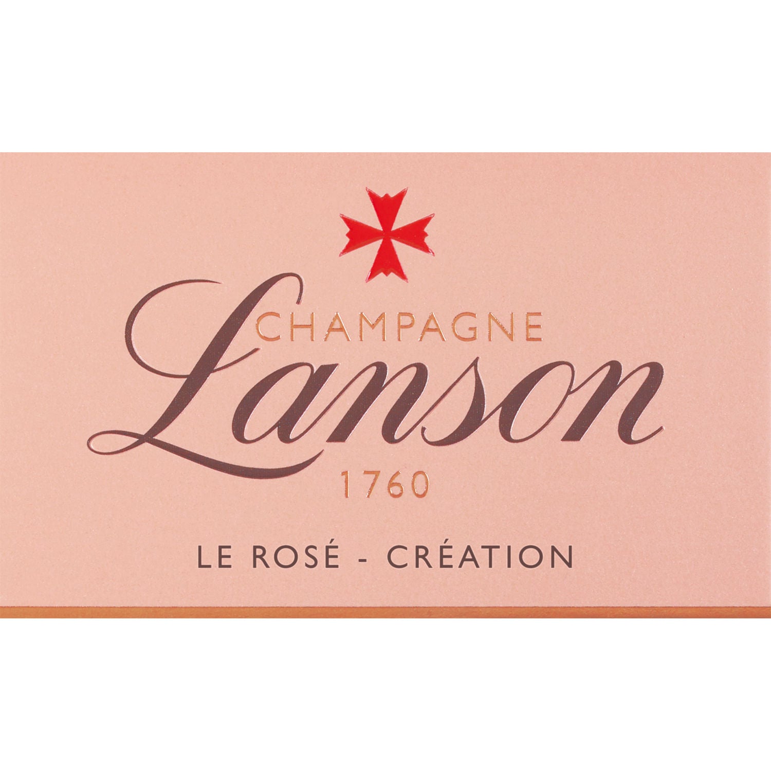 Lanson Champagne Le Rosé Création 750ml glass bottle, UK version
