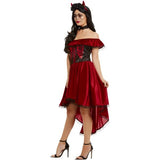 Smiffys women's devil costume with dress choker and headband, UK version