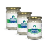 House of Monara Organic Coconut Oil 500ml x3, UK version