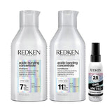 Redken Acidic Bonding Concentrate pack with shampoo conditioner treatment - British product