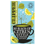 Clipper Organic Citrus Nettle & Fennel Infusion Bags x20 GOODS Sainsburys   