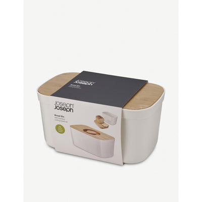 selfridges Joseph Joseph Bread Bin and Bamboo Cutting Board Lid- Buy online at McGrocer