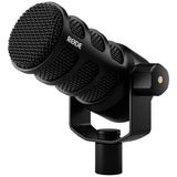 Rode PodMic USB black dynamic broadcast microphone, imported from the UK