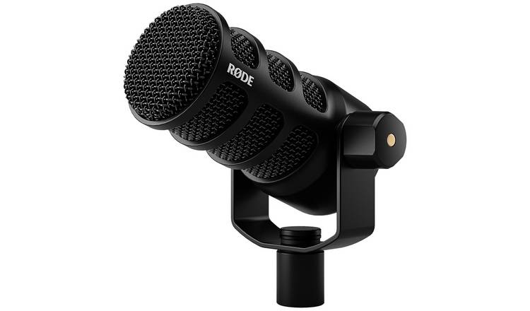 Rode PodMic USB black dynamic broadcast microphone, imported from the UK