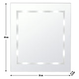Argos Home Harlow bathroom mirror with LED lights (British brand)