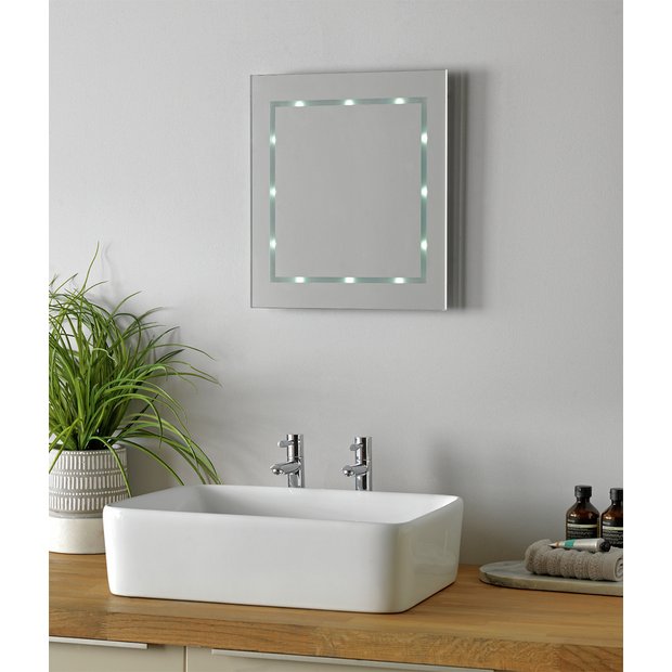 Argos Home Harlow bathroom mirror with LED lights (British brand)