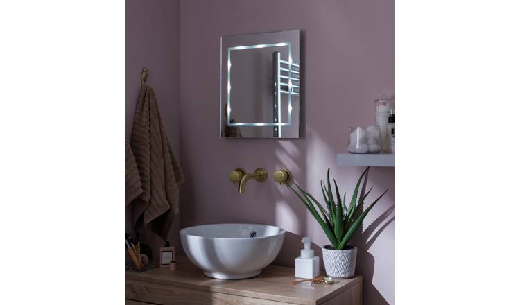 Argos Home Harlow bathroom mirror with LED lights (British brand)