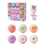 Livingandhome bath bombs gift set 6 pieces, imported from the UK