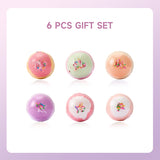 Livingandhome bath bombs gift set 6 pieces, imported from the UK