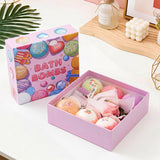 Livingandhome bath bombs gift set 6 pieces, imported from the UK
