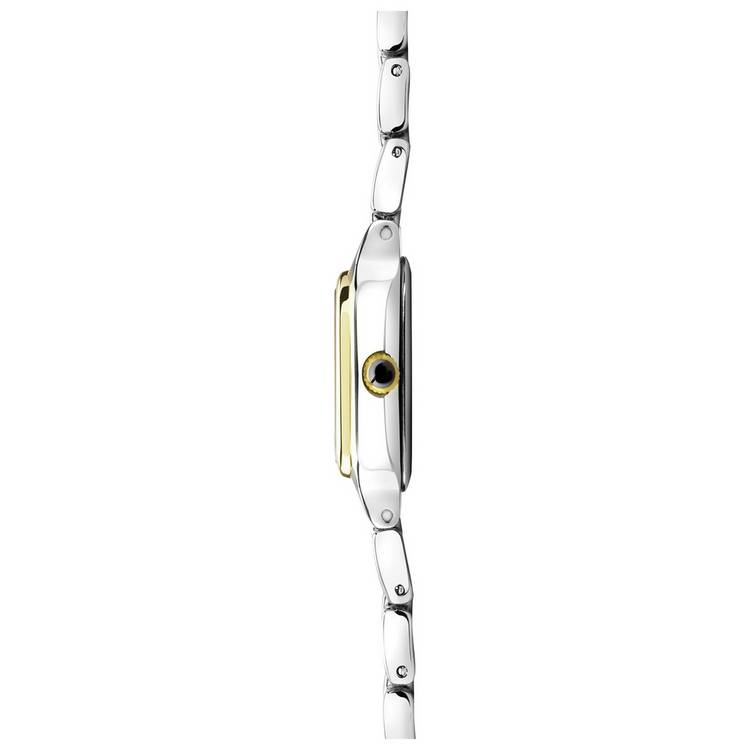Sekonda Monica white dial two-tone watch gift set - British product