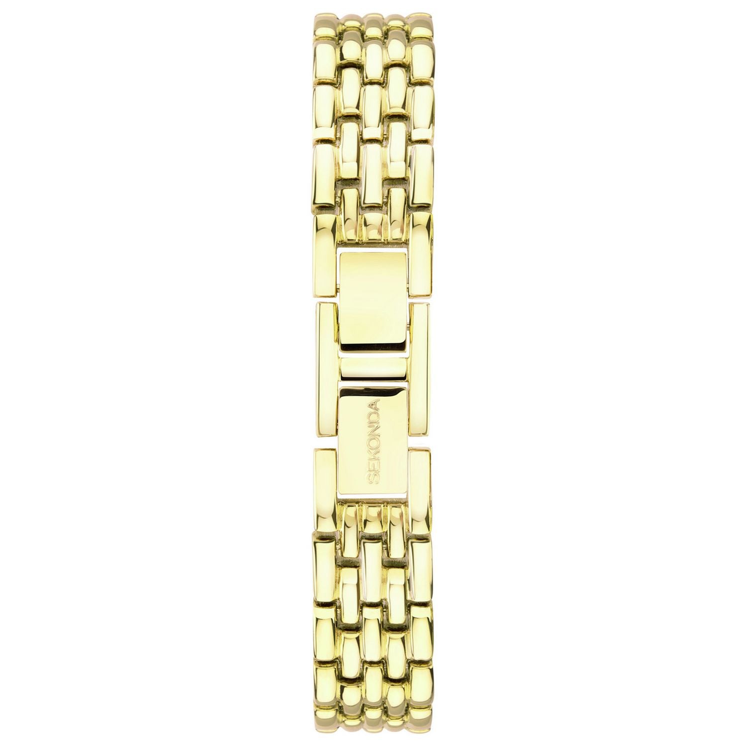Sekonda Monica ladies white dial gold strap watch UK version