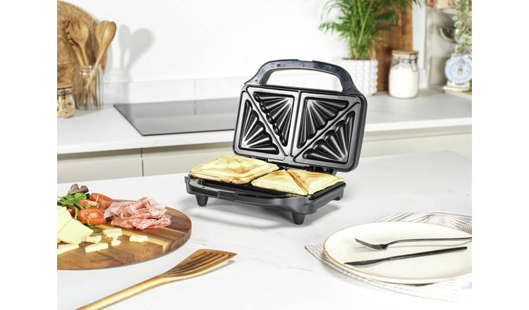 Salter EK6344MBLK Kuro XL 2 Slice Sandwich Toaster - Black